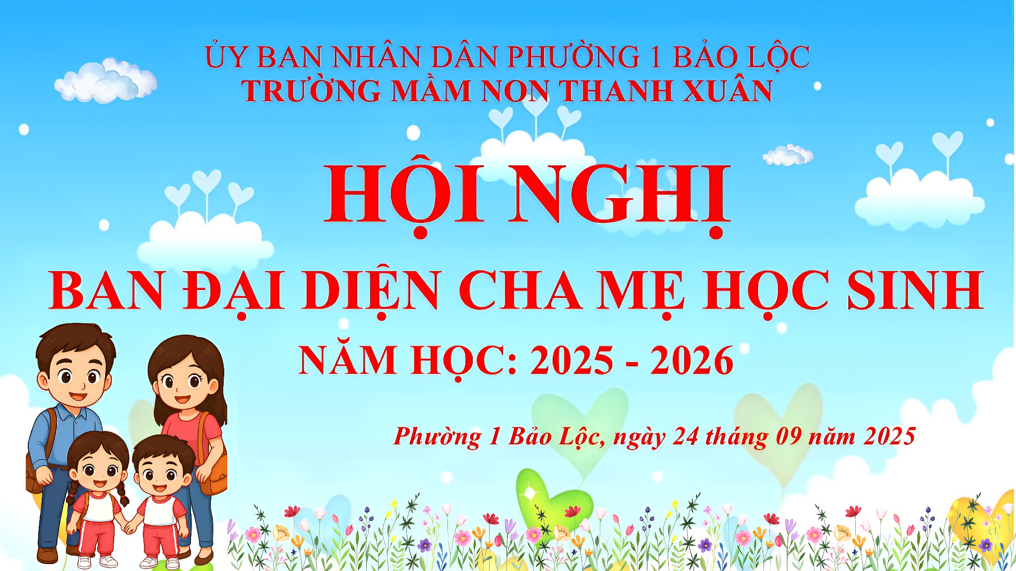 🌼🏫 **GẮN KẾT YÊU THƯƠNG –  XÂY DỰNG MÔI TRƯỜNG GIÁO DỤC HẠNH PHÚC ĐẠI HỘI PHỤ HUYNH HỌC SINH 2025–2026** 🏫🌼