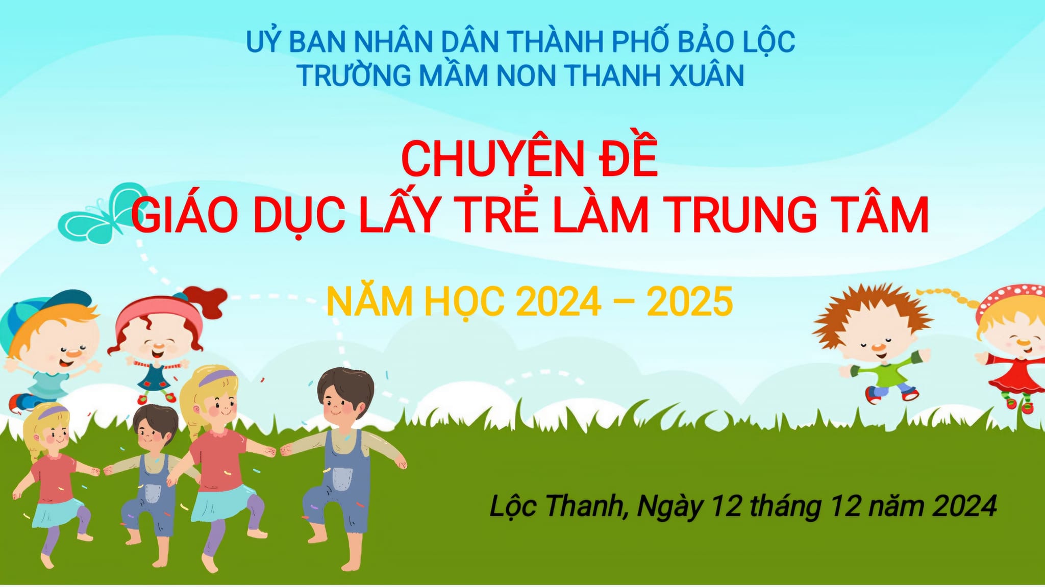 Trường Mầm non Thanh Xuân: thực hiện chuyên đề giáo dục 