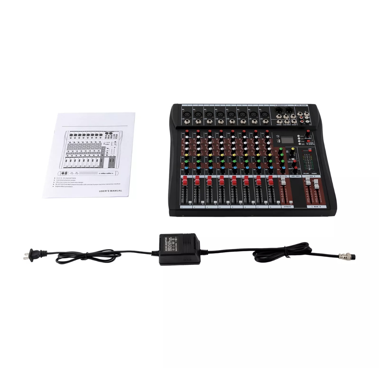 Mixer Pro 8 Channel Bluetooth Studio Audio Hàng Xuất USA