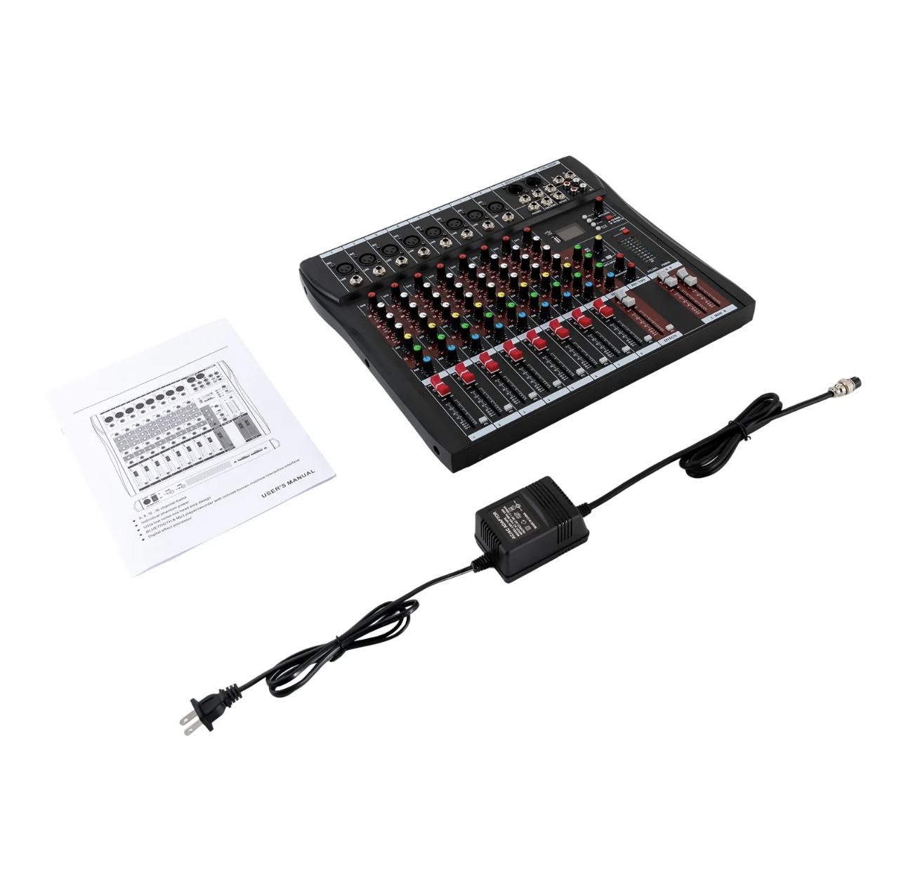Mixer Pro 8 Channel Bluetooth Studio Audio Hàng Xuất USA