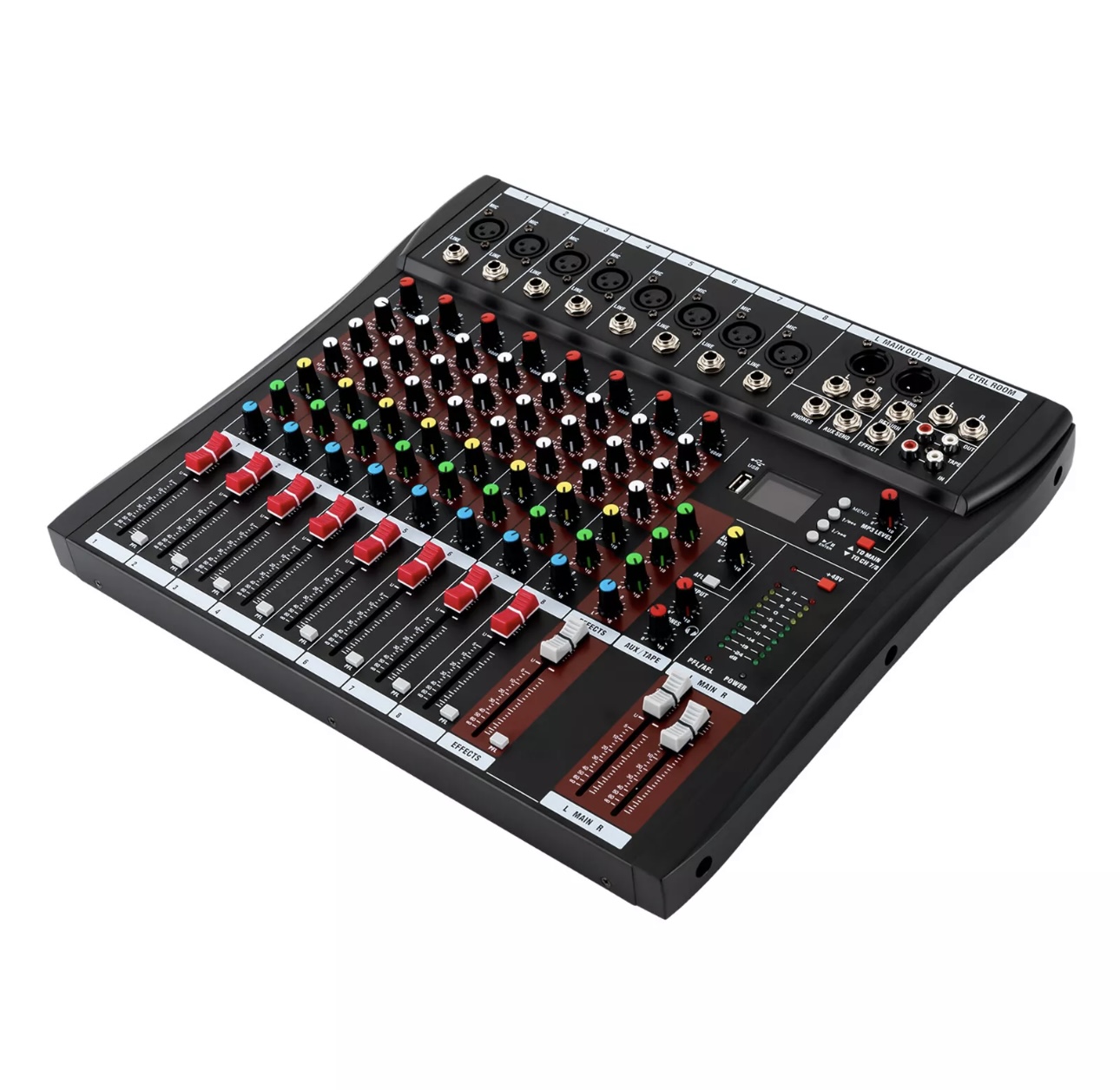Mixer Pro 8 Channel Bluetooth Studio Audio Hàng Xuất USA