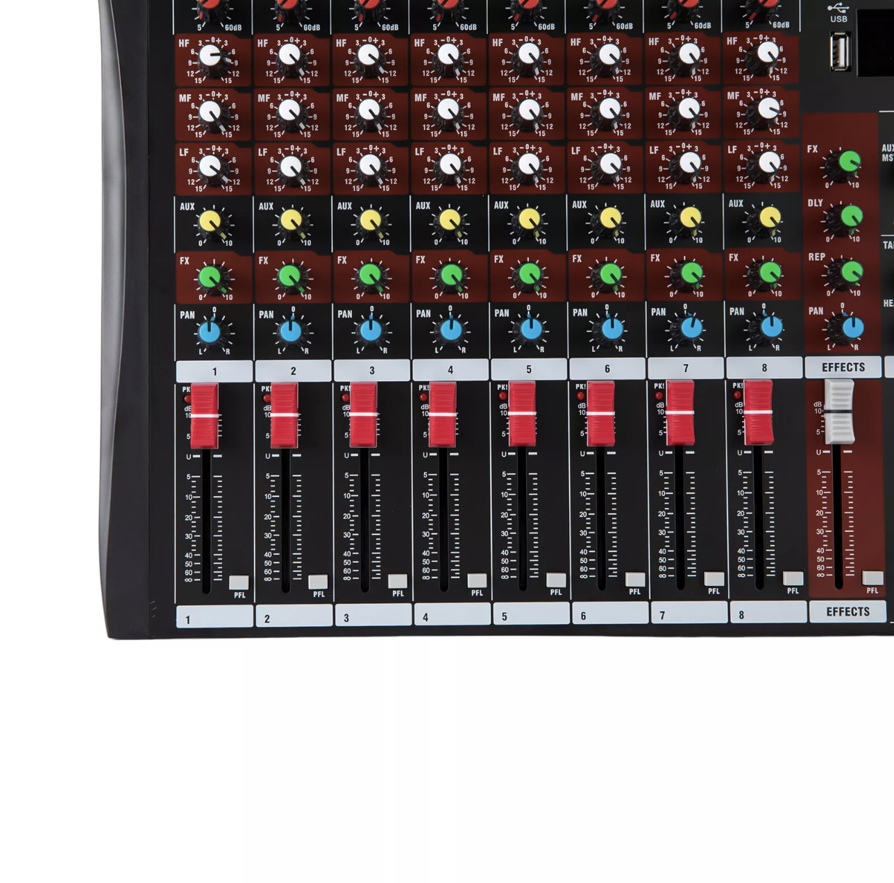 Mixer Pro 8 Channel Bluetooth Studio Audio Hàng Xuất USA