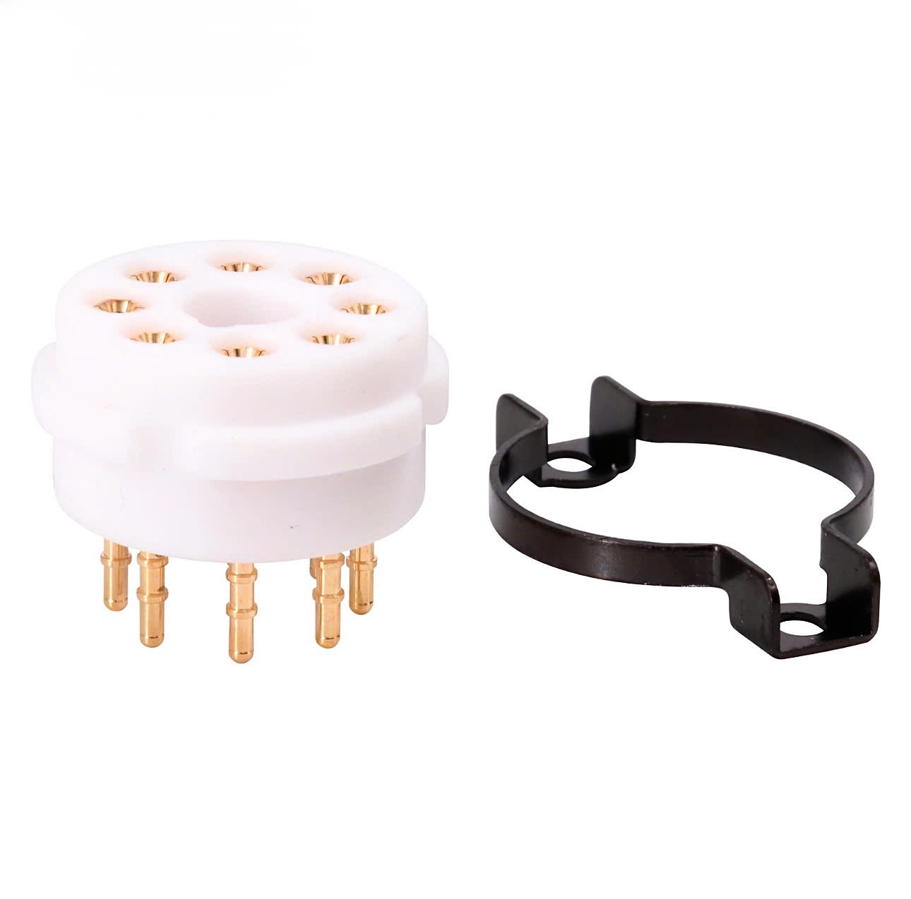 Đế Đèn 8pin Dành Cho 6SN7 6V6 5U4 GZ37 EL34 6550 KT88 6L6 Chân Vàng Cao Cấp