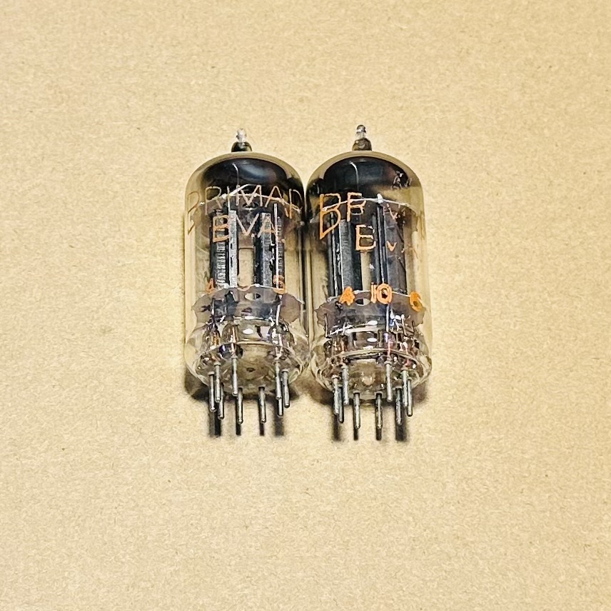 Brimar 12AX7 Black Plate Orange Label Valve Tube Eq ECC83 CV492