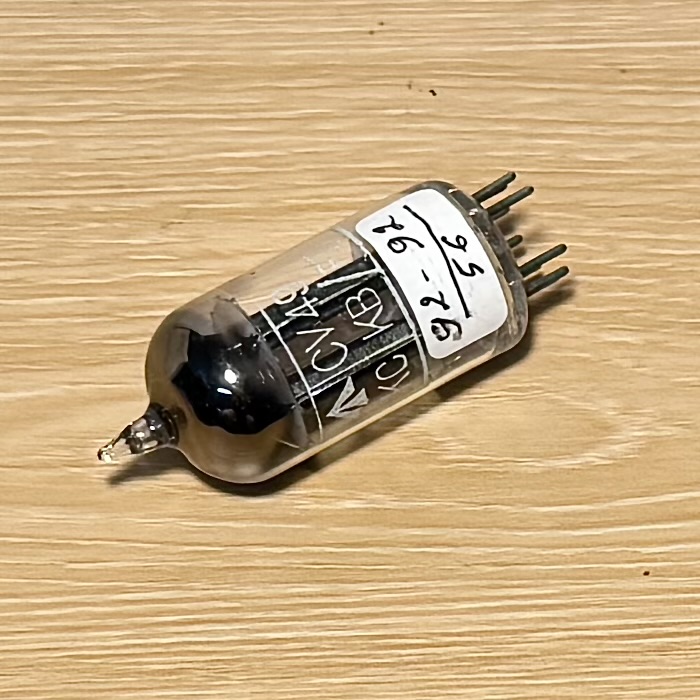 Bóng Đèn 12AU7. Brimar 12AU7 ECC82 Tấm Đen Dài 17mm. Square Getter Đã Được Kiểm Tra Trên 100% TV7