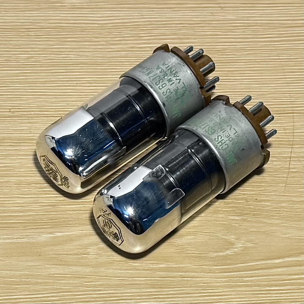 Pair 6SJ7 Sylvania Matal Base JAN CHS 6SJ7WGT Vacuum Tube Nos
