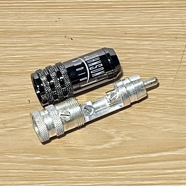 Đầu Cắm RCA Không Cần Hàn Bằng Bạc Nguyên Chất Johnson Audio