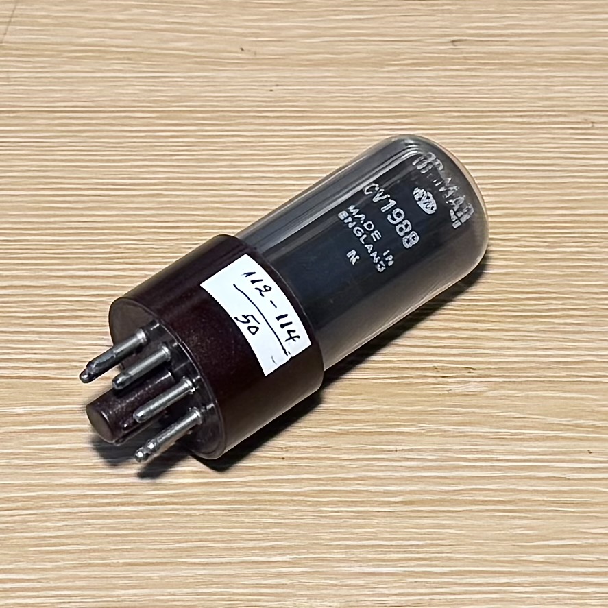 1pcs CV1988/6SN7. Brimar CV1988 / 6SN7GTY Vacuum Tube Tested  ( N4 )