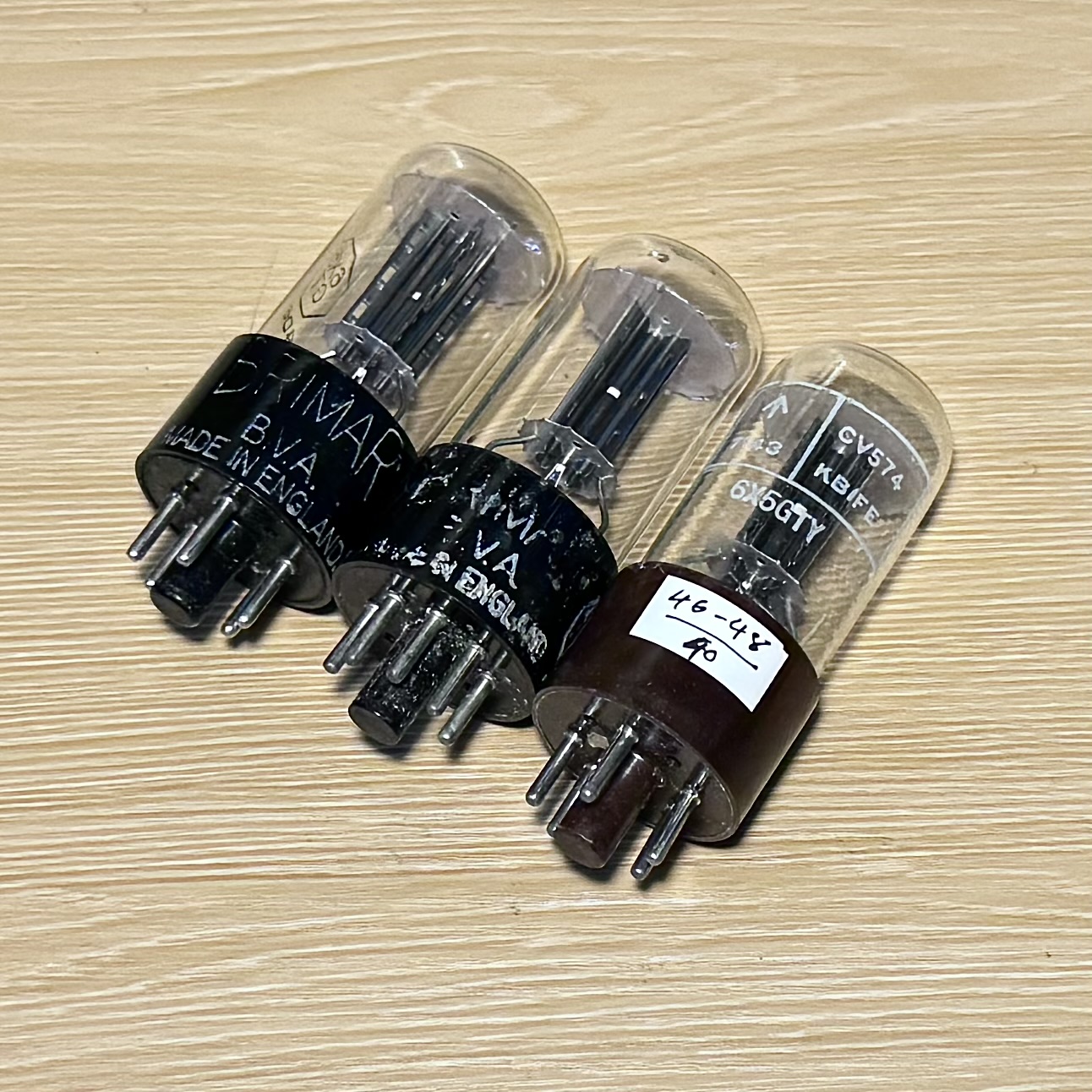 Bóng Đèn Nắn 6X5. Brimar 6X5GT Vacuum Tube, Test Strong TV7