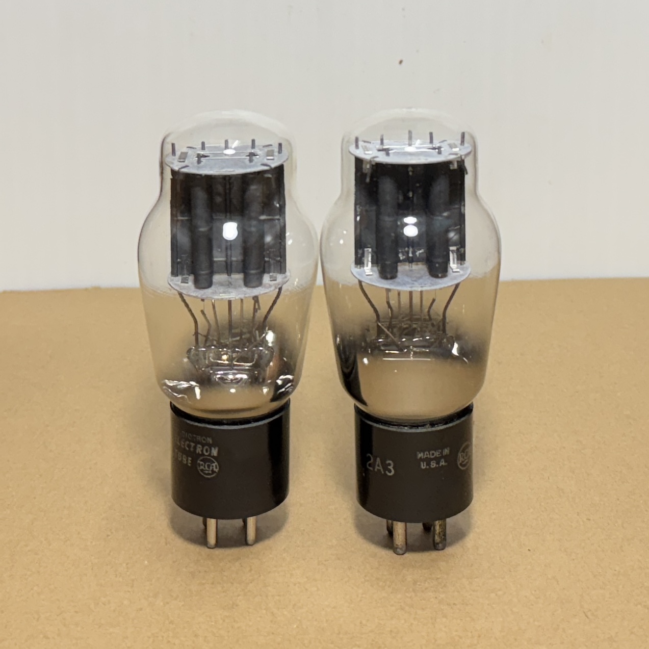 2x Cổ Điển RCA 2A3 Black Plate DD Getter TV-7 Test Strong (NC30)