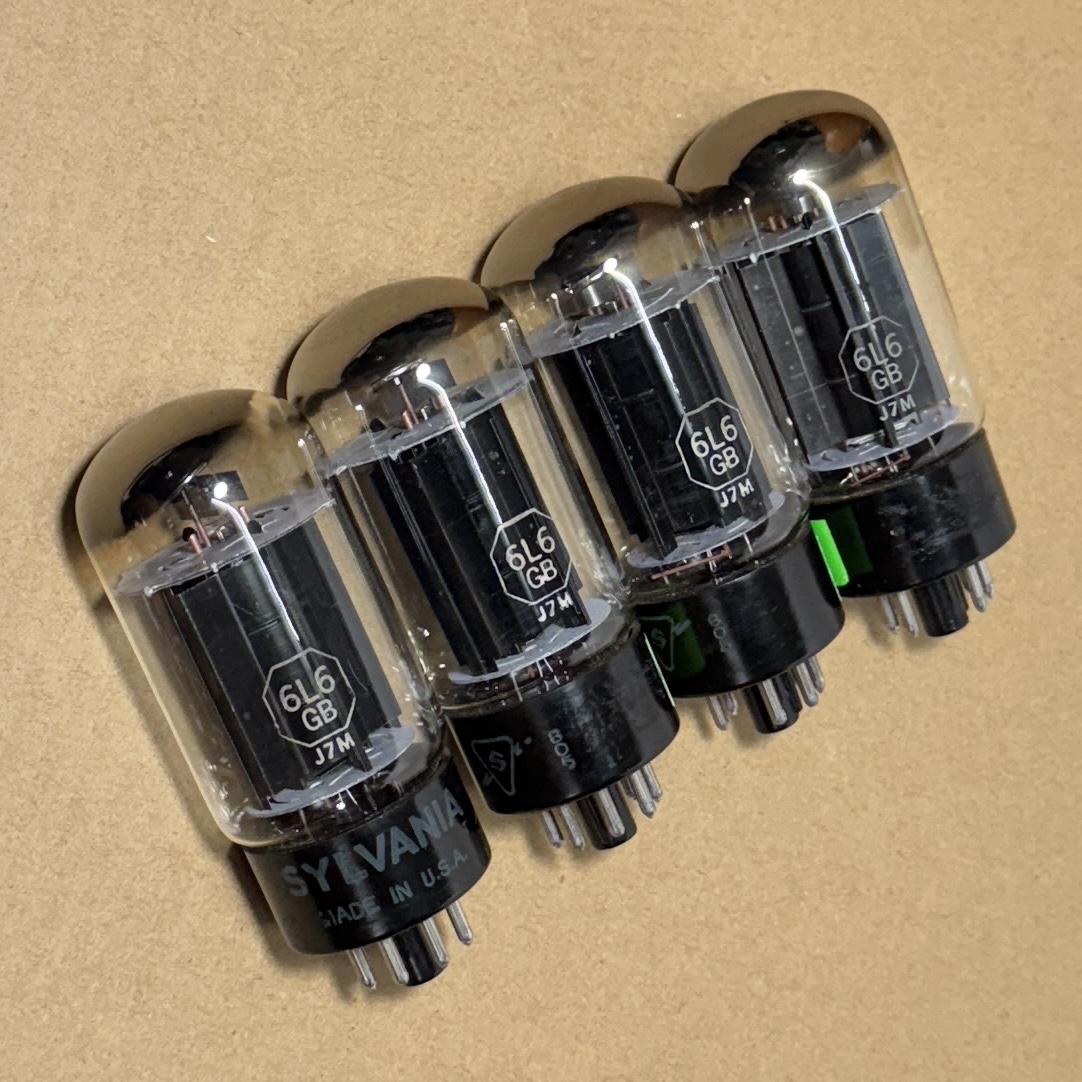 Ống Công Suất Sylvania 6L6GB Phiến Đen O Getter