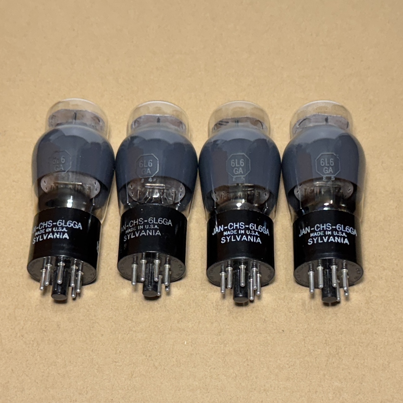 Matched Quad 6L6GA SYLVANIA D Getter Đã Test Rất Mạnh