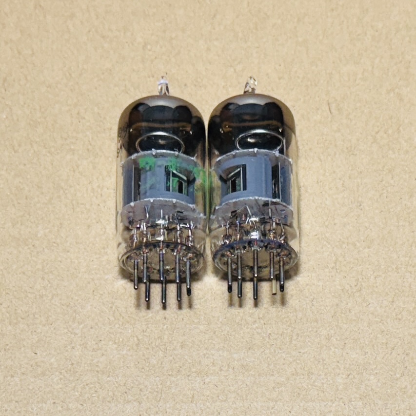 1Pair ECG Philips 7199 Gray Plate "O" Getter Nos