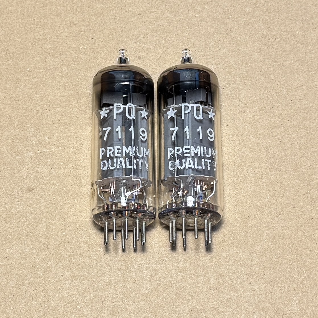1Pair Amperex 7119 E182CC Preamp Tube PQ Electronic Tested TV-7D/U