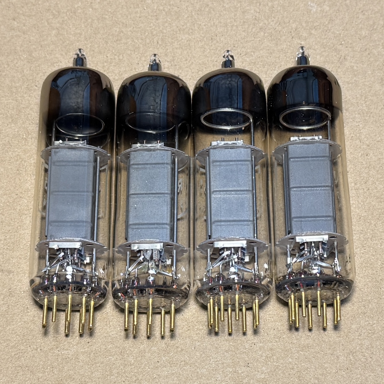 1pair Philips 6085 Gold Pin Eq E80CC 12AU7 ECC82 Test Strong (LC 55)