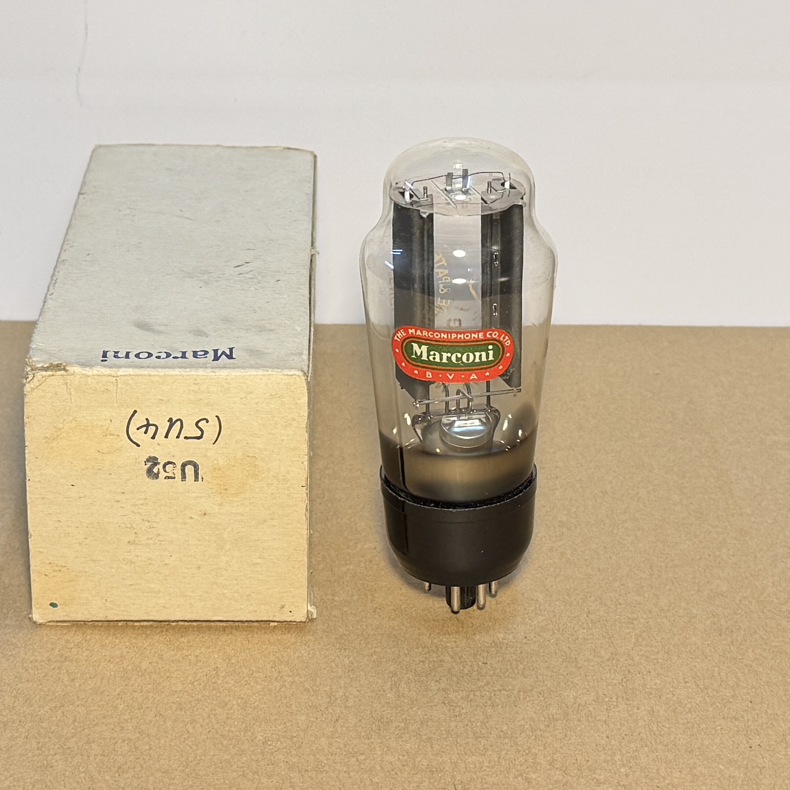 1Pc Marconi U52 5U4G Black Base Cup Getter Opened - never used
