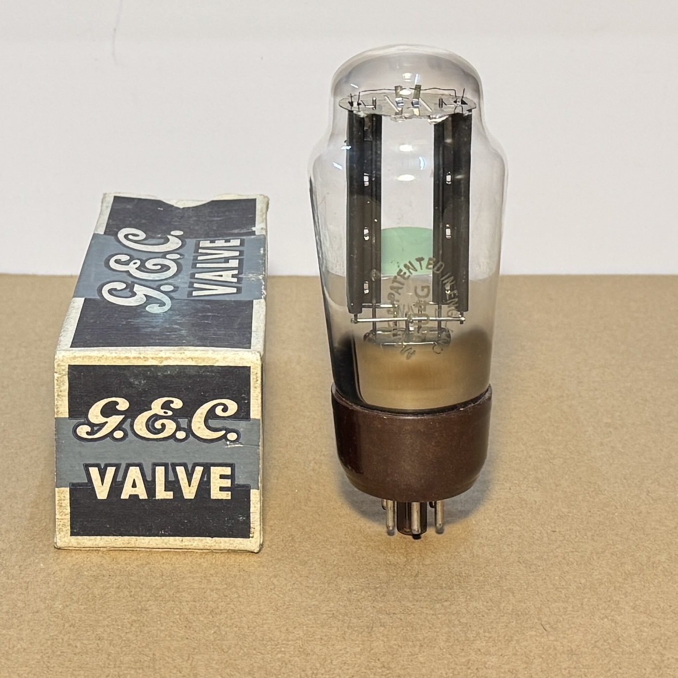 M. GEC 5U4G U52 53KU Black Plate Brown Base D Getter Valve Tube Test Strong