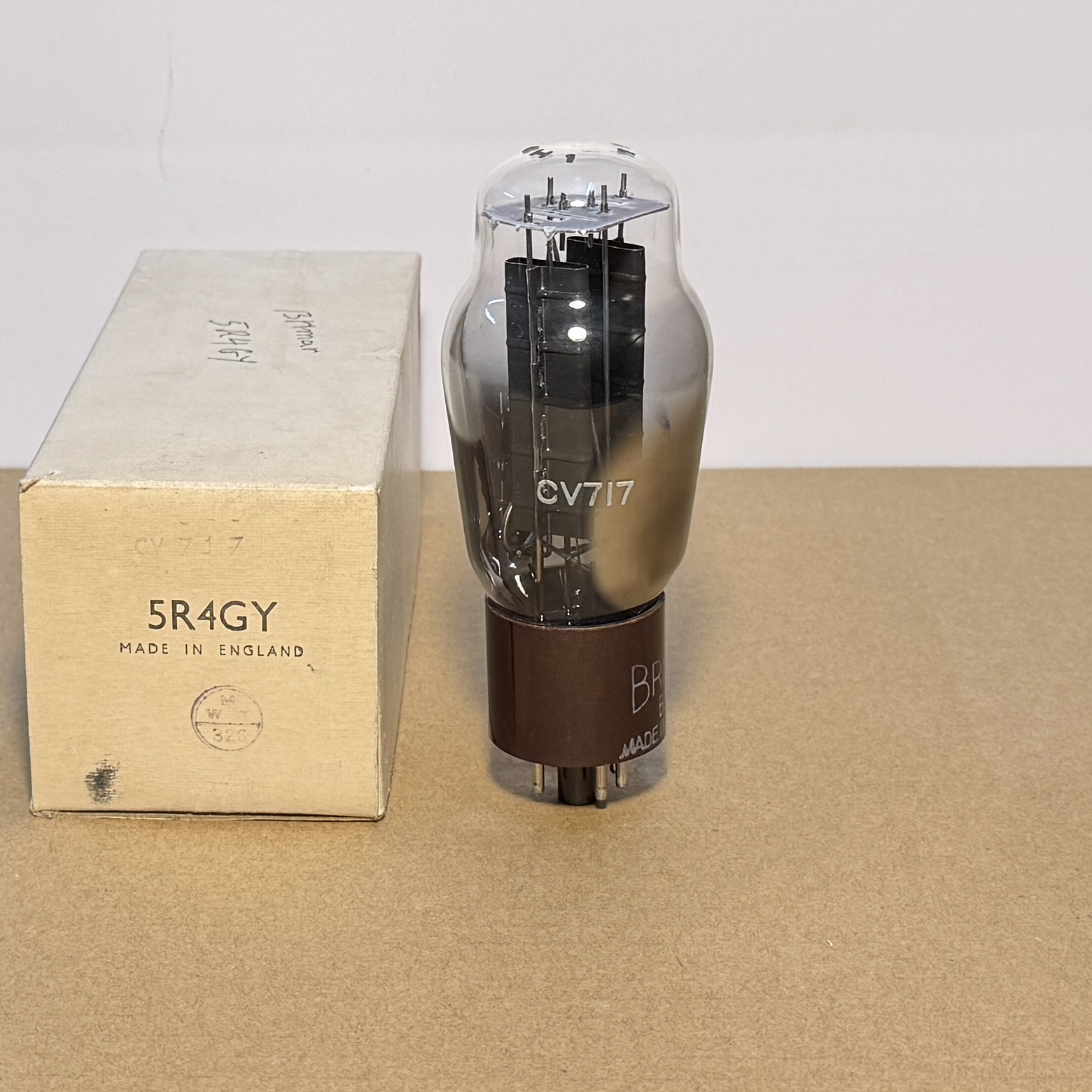 2Pc Brimar CV717 5R4GY Pair Valves Tube Matching Codes 1961 In Original Box (VT56)