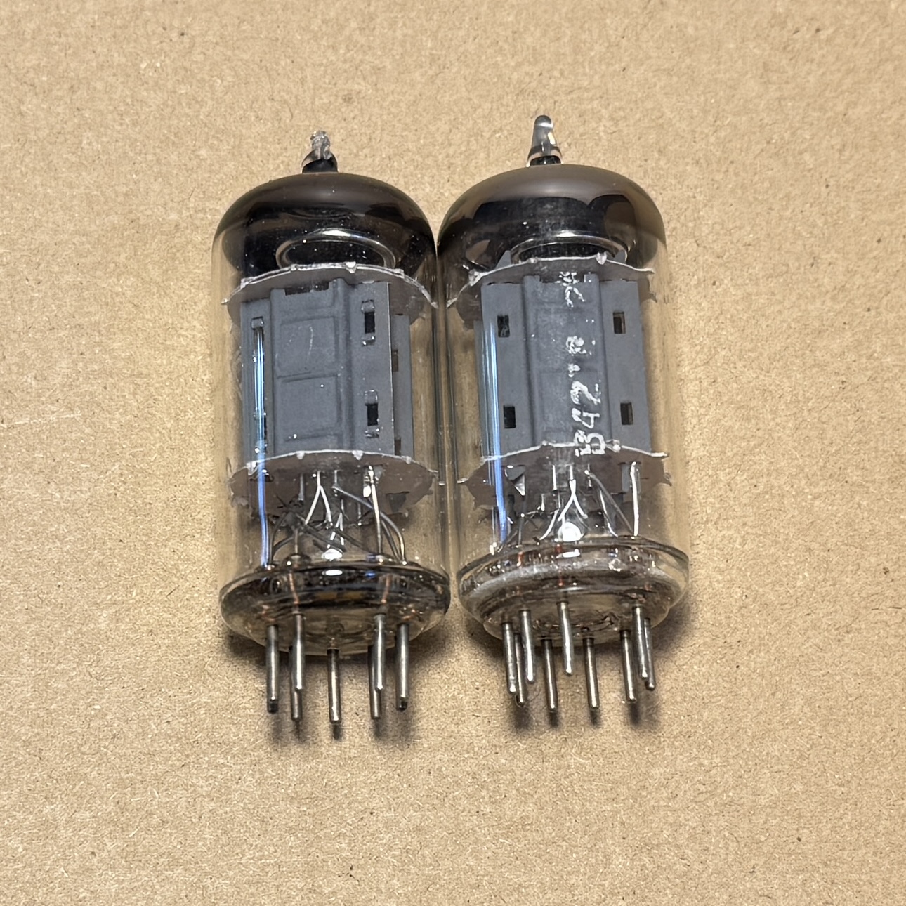 1Pair Telefunken ECC82 12AU7 Diamond Bottom logo Tested Strong (V22)