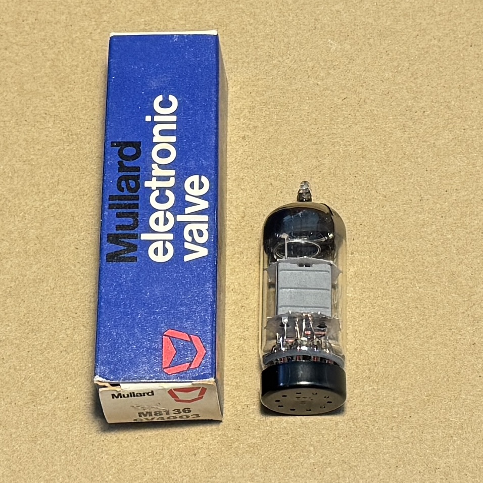 1x Mullard CV4003 M8136 ECC82 12AU7 CV491 Box Plate Valve 1x Mullard CV4003 M8136 ECC82 12AU7 CV491 Box Plate Valve