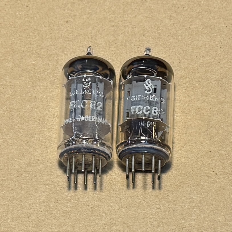 Tube Siemens ECC82 12AU7 Plate Length 17mm O Getter