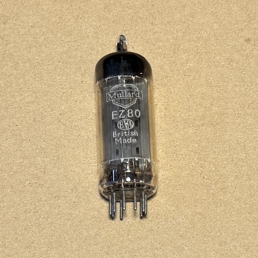 1x EZ80 (6V4) Mullard D Getter Rectifier Tube