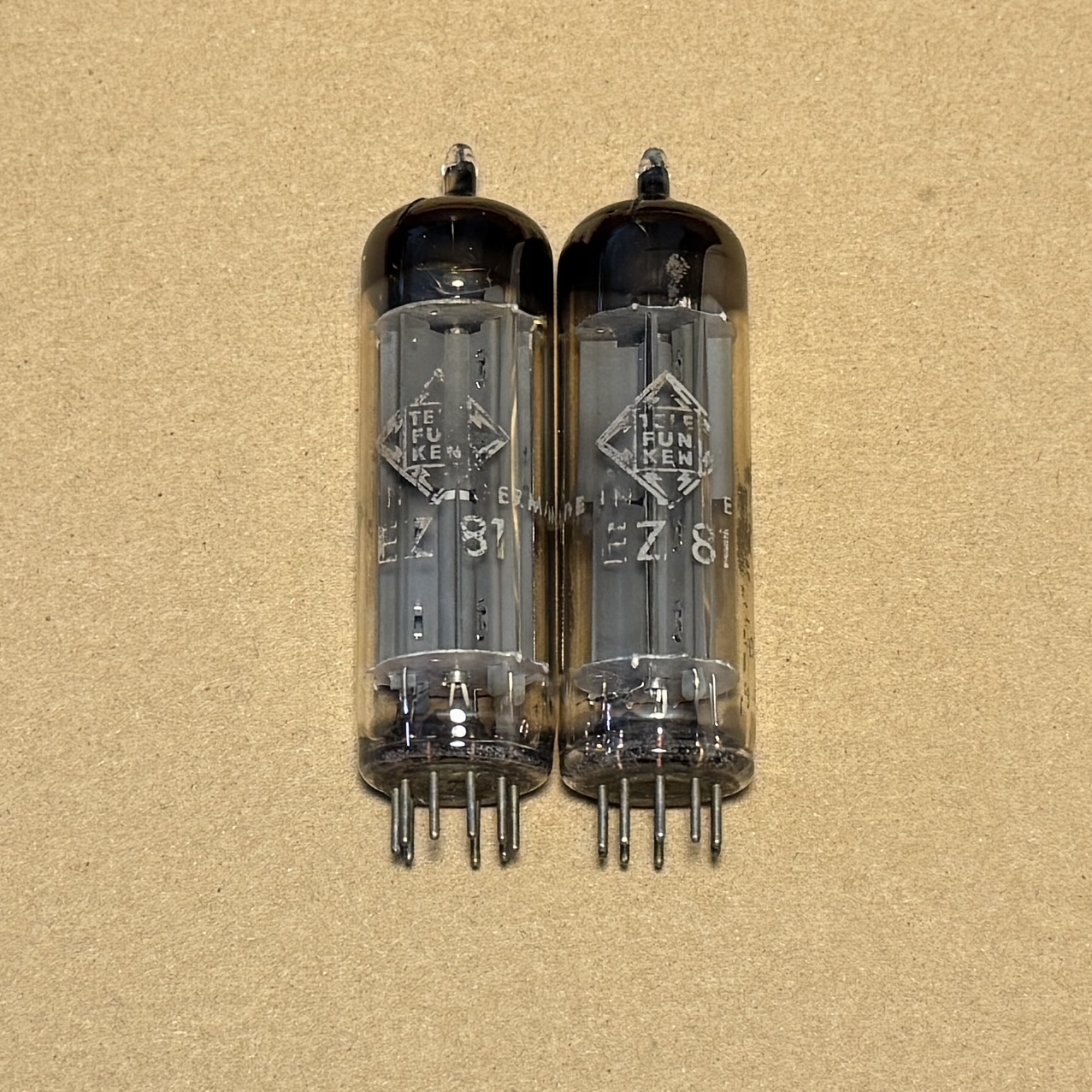 Rectifier Tube EZ81 6CA4 Telefunken Square Getter
