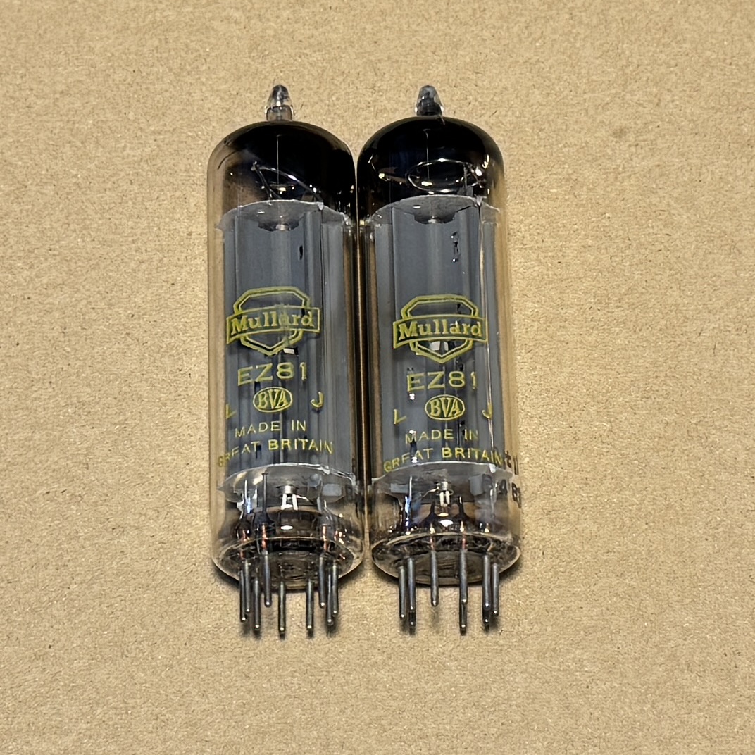 1Pcs Mullard EZ81 U709 Yellow Logo Tube D Getter TV7 Test Strong