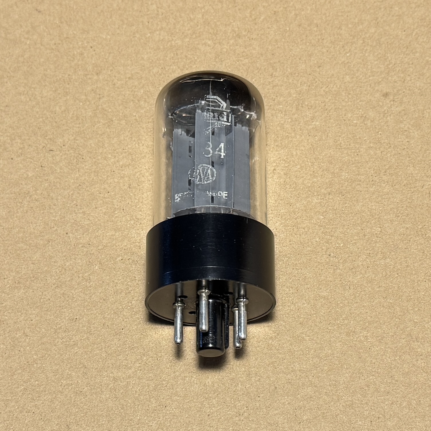 1Pc Mullard GZ34 OO Getter Rectifier Tube (Code F31 Fat Base)