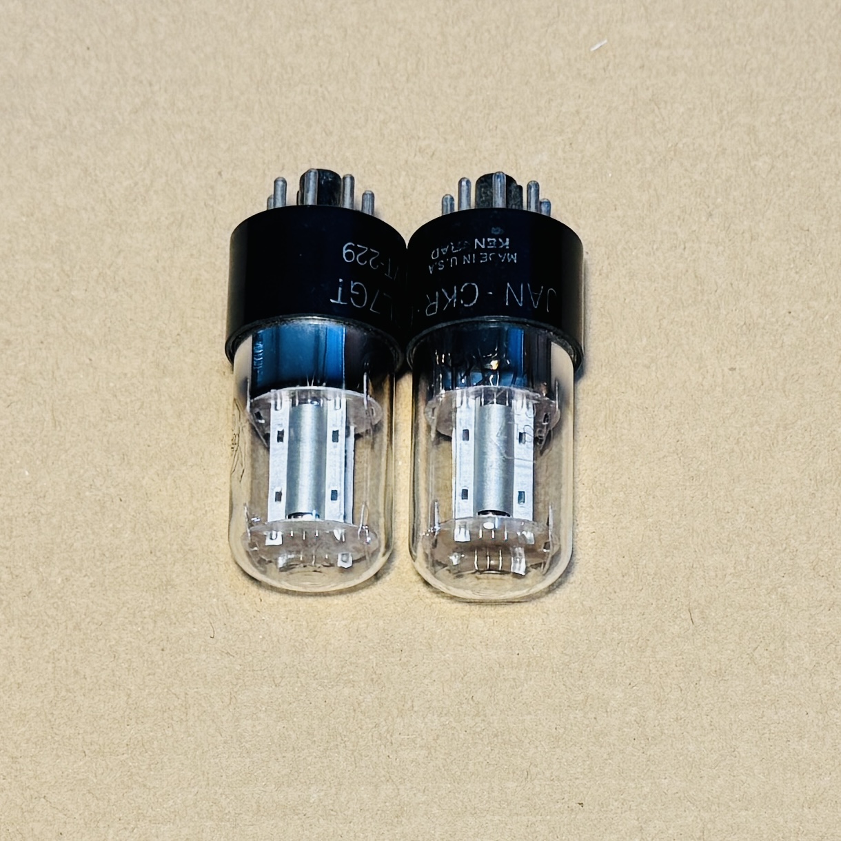 2Pcs 6SL7GT Ken-Rad Silver Plate Valve Tube Eq ECC35 (Nos)