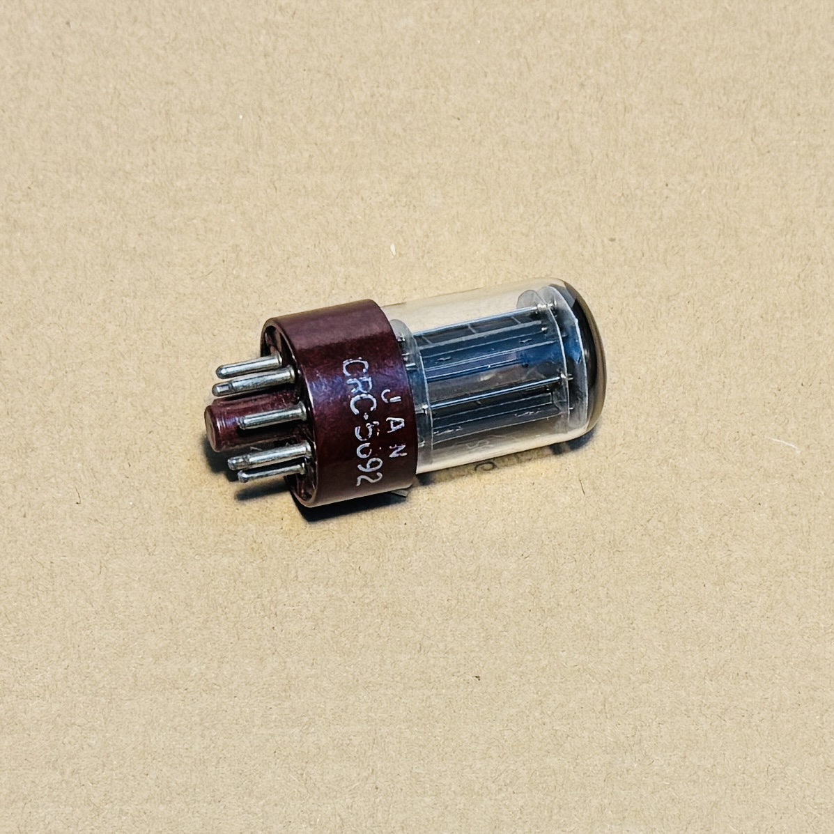 One RCA 5692 6SN7GT, Red Base, Black Plate Valve Tube, 3mica.