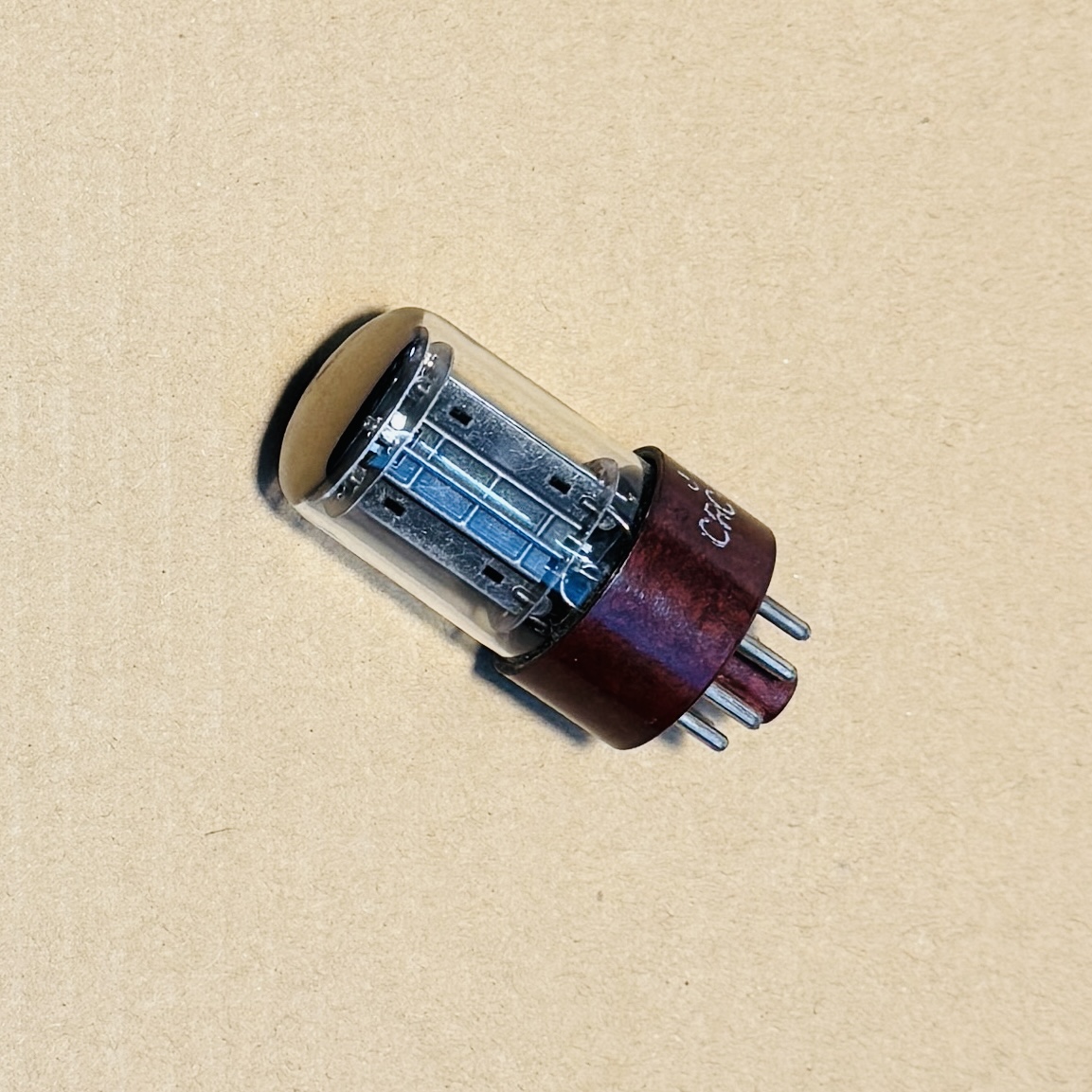 One RCA 5692 6SN7GT, Red Base, Black Plate Valve Tube, 3mica.