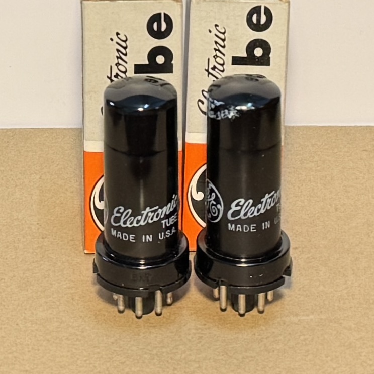 6N7 GE Audio Amplifier Tube Made in USA
