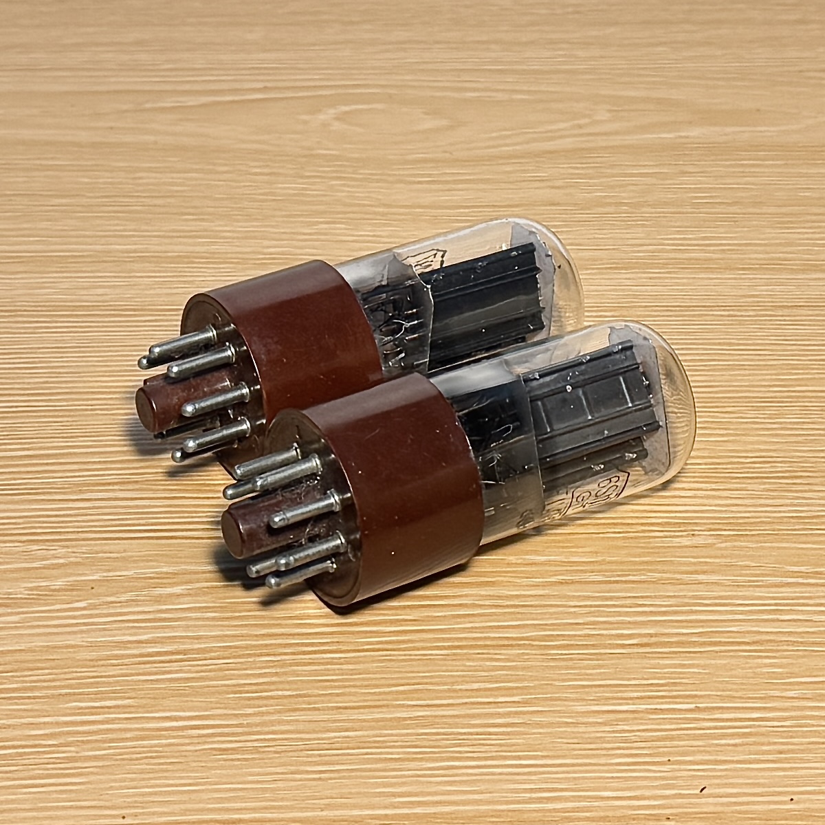 Fivre 6SN7GT Black Plate Brown Base Valve Tube Eq B65 CV181 ECC32