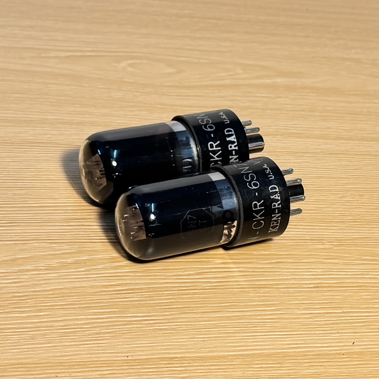 VT231 Ken-Rad 6SN7GT Black Base Valve Tube Test Strong