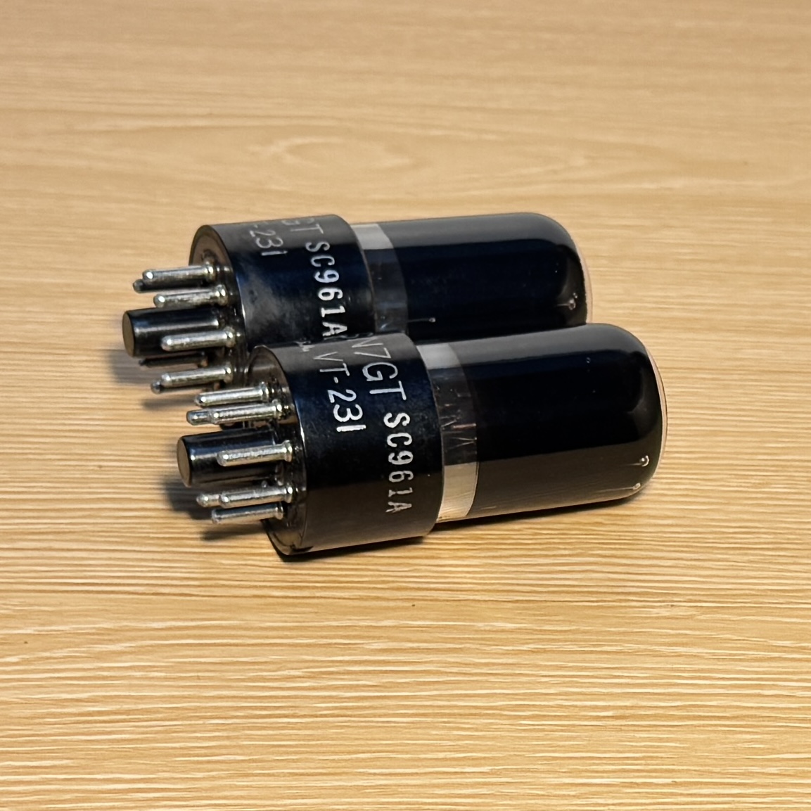 VT231 Ken-Rad 6SN7GT Black Base Valve Tube Test Strong