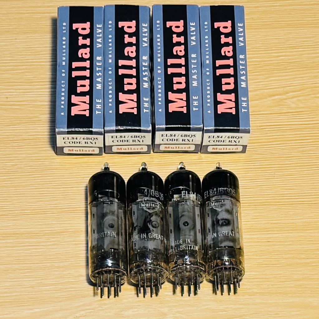 4x Mullard EL84 / 6BQ5 Code rx1 Tube Valve Test Strong TV7