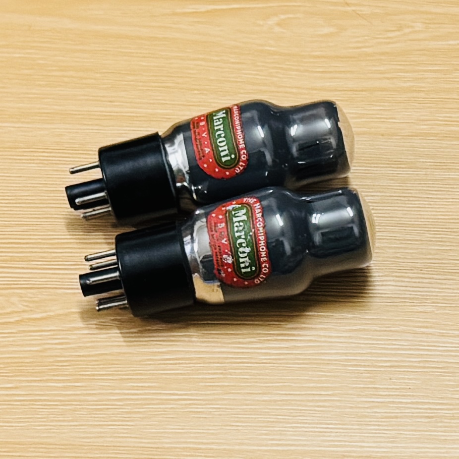 2x Marconi L63 / 6J5G Tube Valve. Bóng Đèn Tiền Khuếch Đại L63 / 6J5