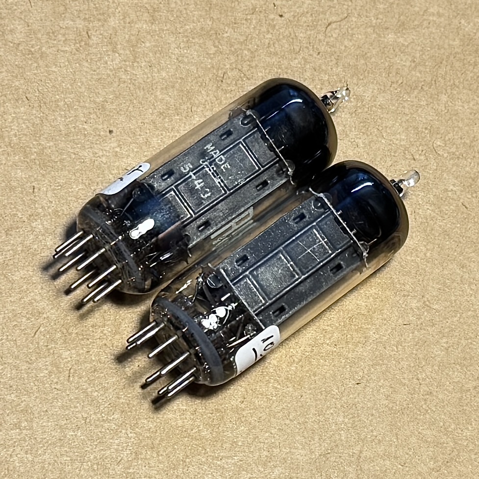 Bóng RCA 6CG7. Tube RCA 6CG7 Black Plate D getter TV7 Tested NOS