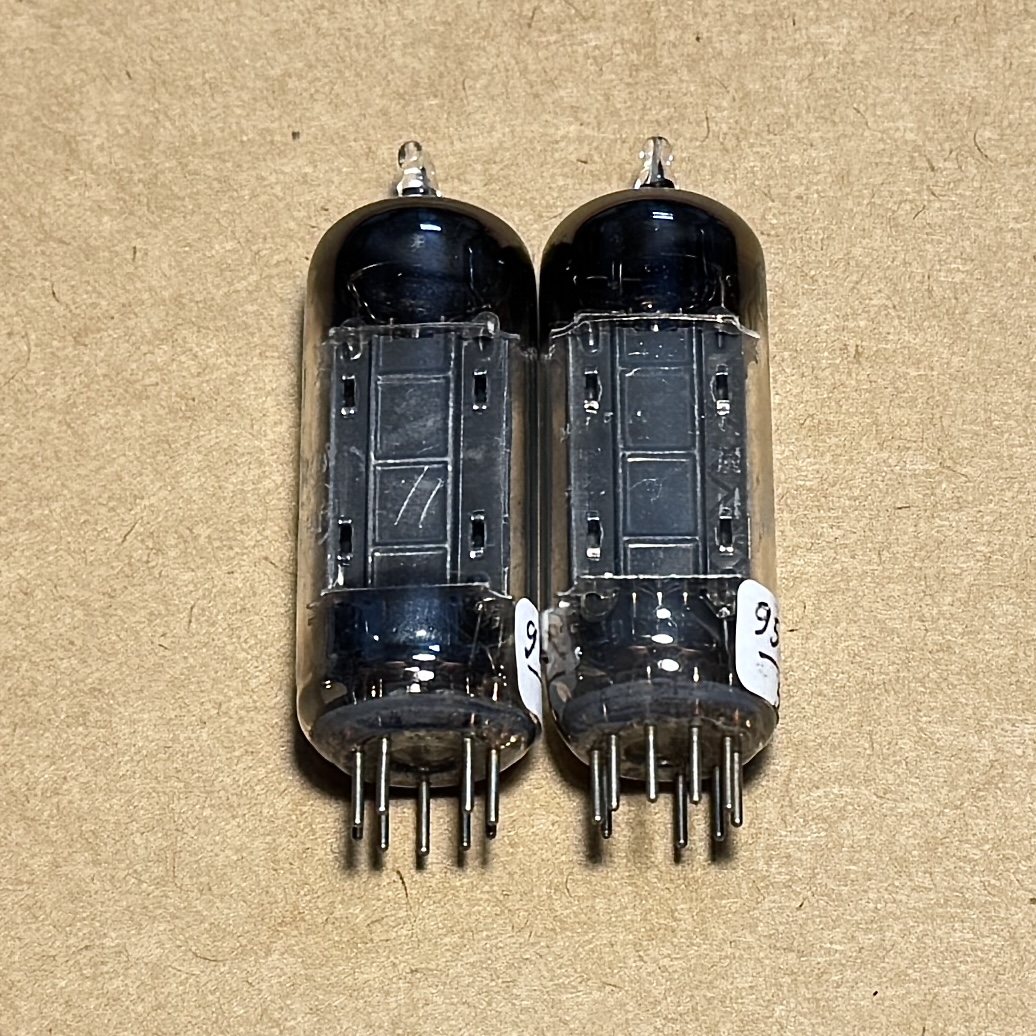 1Pair RCA 6CG7 Black Plate D getter TV7 Test Strong. Bóng Đèn 6CG7 RCA