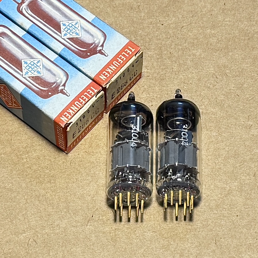 Bóng Đèn Telefunken E288CC. Matched pair Telefunken E288CC 8223 Tubes Nos