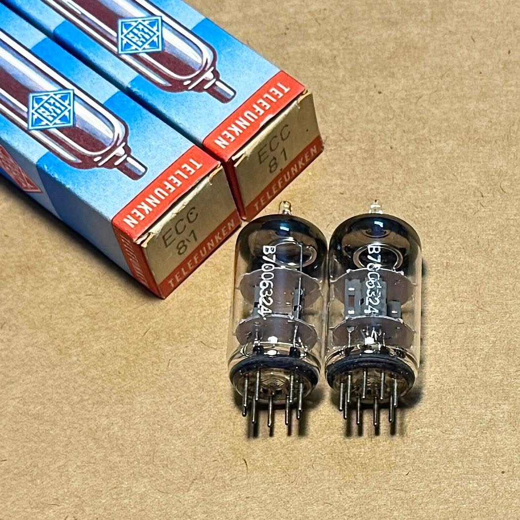 Bóng Telefunken ECC81 12AT7. Tubes ECC81 Telefunken 12AT7 Mới Chưa Dùng