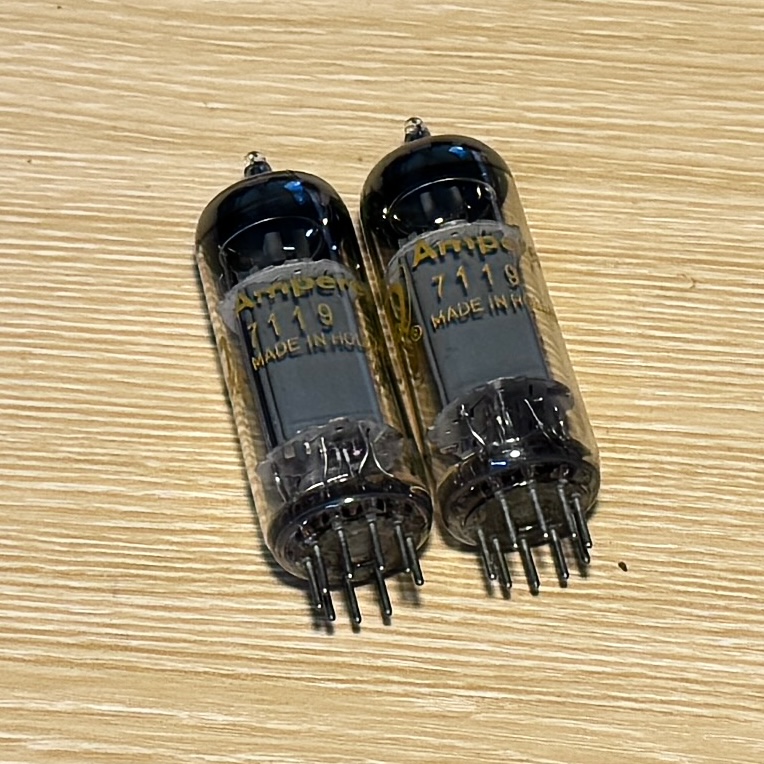 Bóng Đèn 7119 PQ E182CC. Amperex PQ 7119 E182CC Logo Cam Test 100% TV7