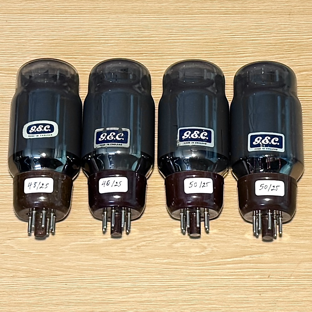 4Pcs GEC KT66 Tube Black Glass Tested Strong