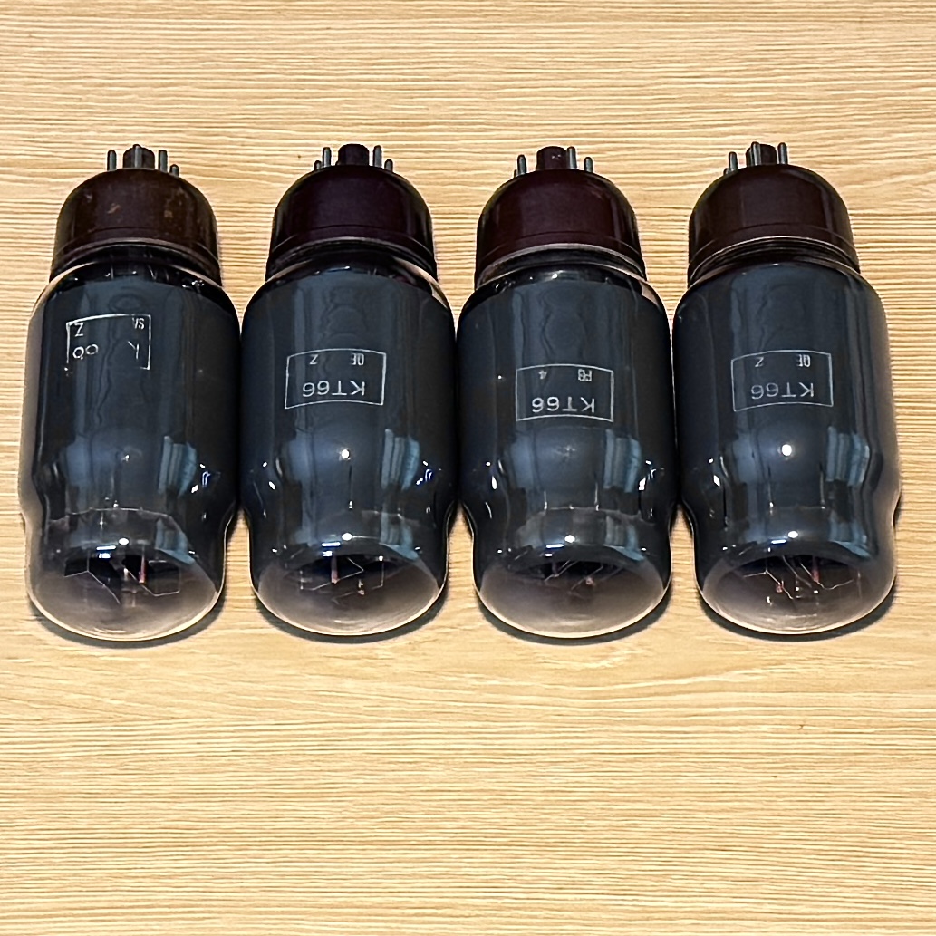 4Pcs GEC KT66 Tube Black Glass Tested Strong