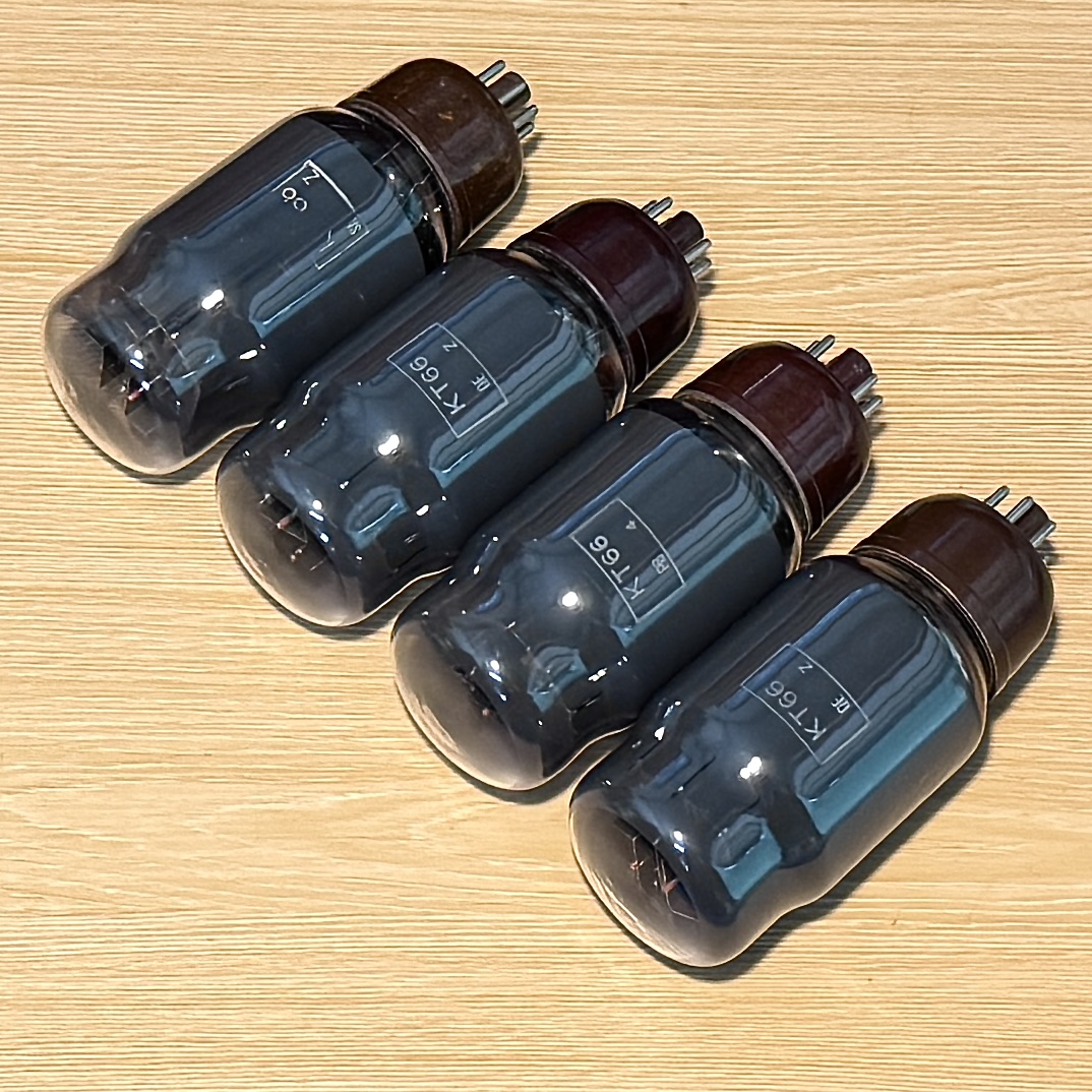 4Pcs GEC KT66 Tube Black Glass Tested Strong
