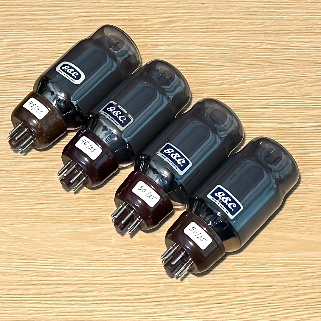 4Pcs GEC KT66 Tube Black Glass Tested Strong