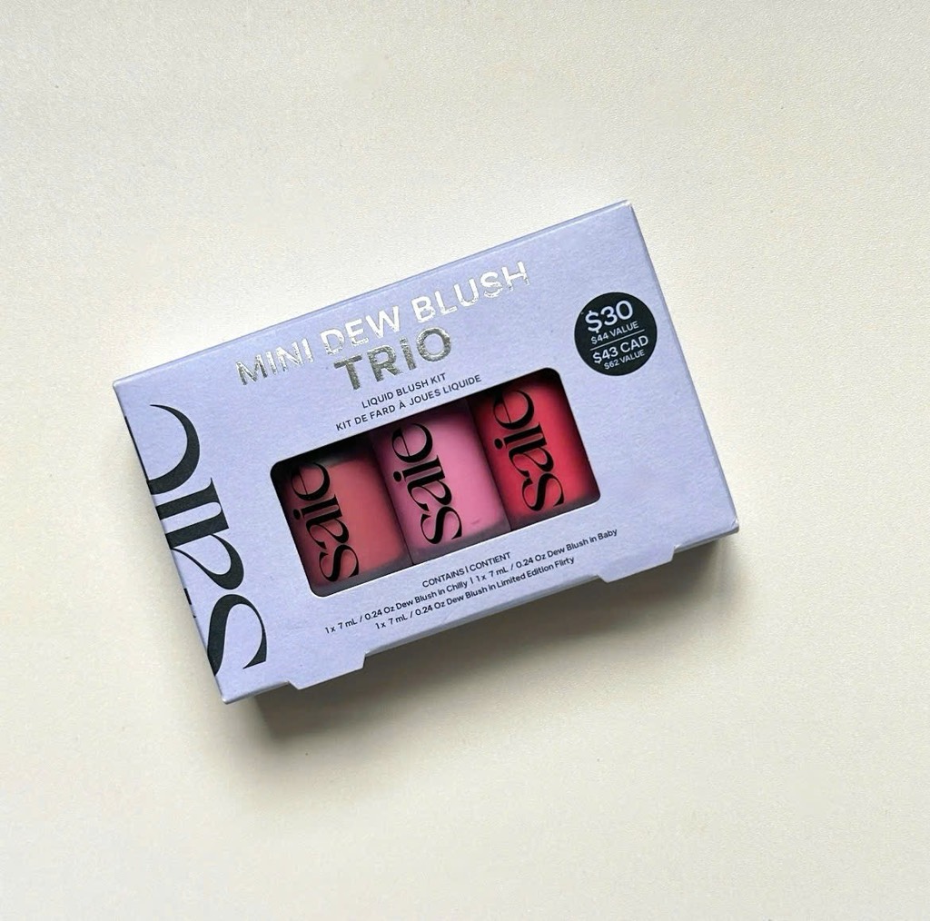 Set Má Hồng SAIE Dew Blush Mini Trio 3x7ml