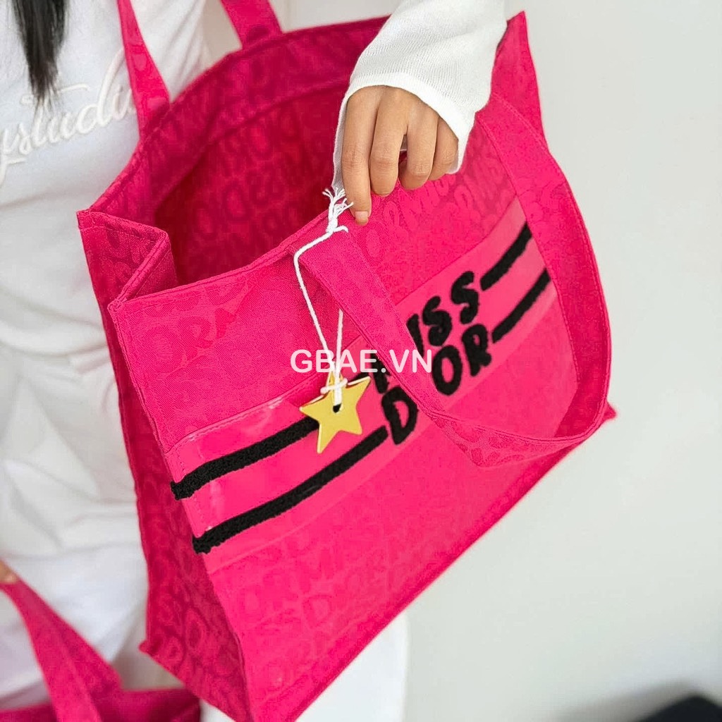 Túi Tote DIOR Lưới Gift Compliment Chính Hãng 42x35x13cm