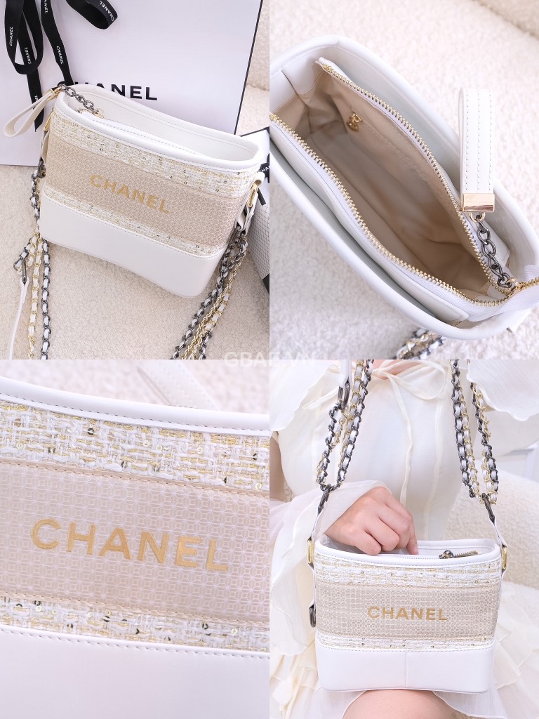 Túi Gift Custom Dạ Tweed CHANEL Limited Đủ Hộp & Túi Giấy Chanel Hoa Trà RB